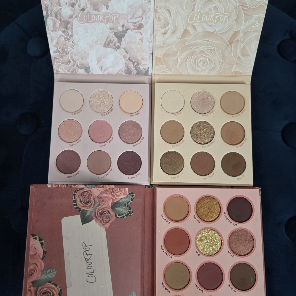 ColourPop Eyeshadow Palette Collection - Rose and Earthy Tones